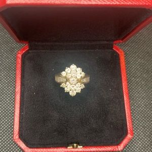 Ladies 18kt yellow gold diamond cocktail ring 💍